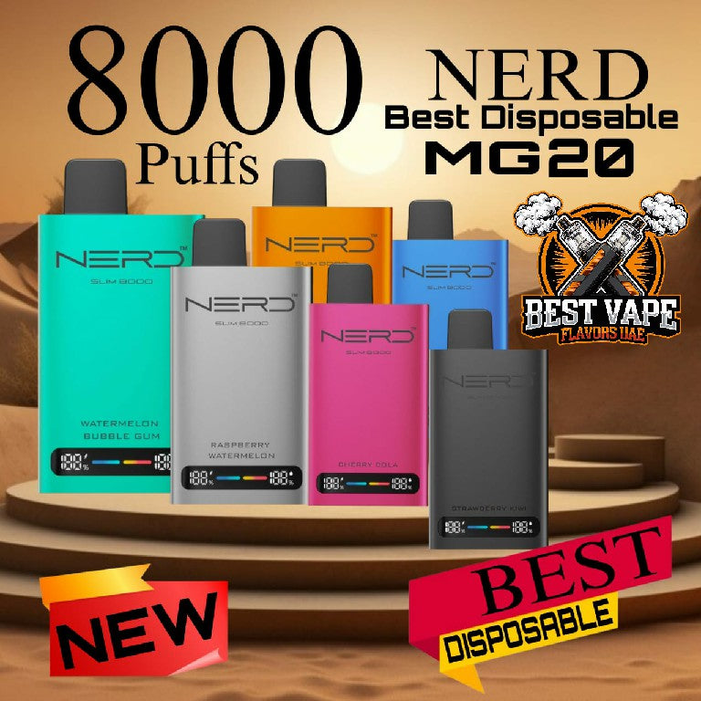 Nerd Slim 8000 Puffs 20MG Disposable Vape