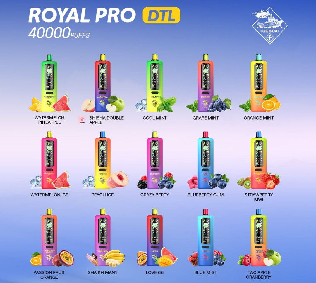 Tugboat Royal Pro DTL 40000 Puff Disposable Vape