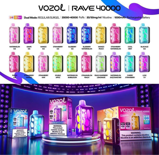 Vozol Rave 40000 Puffs Disposable Vape in Dubai