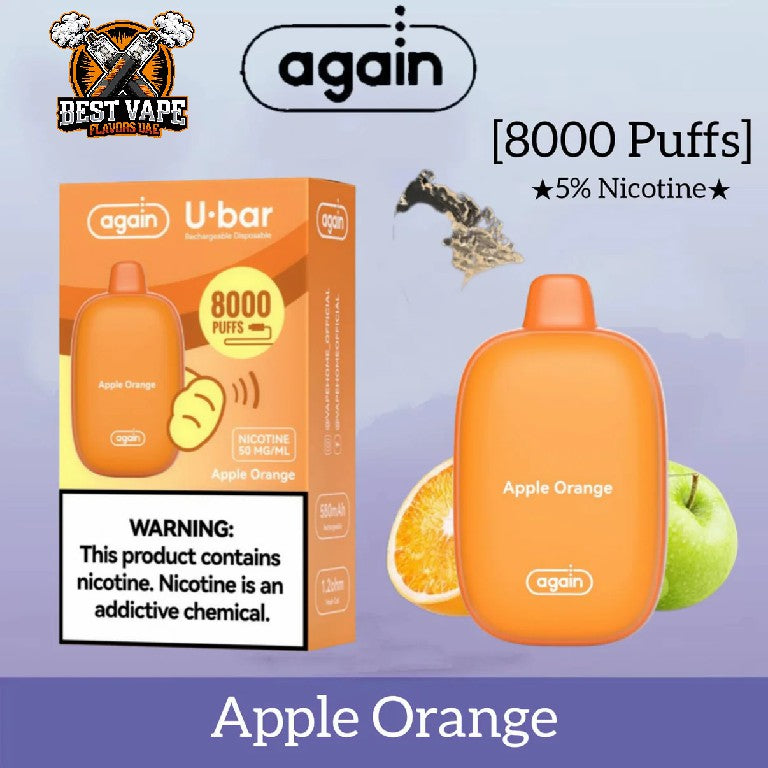 Again-U-Bar 8000 puffs Disposable Vape in Dubai,UAE