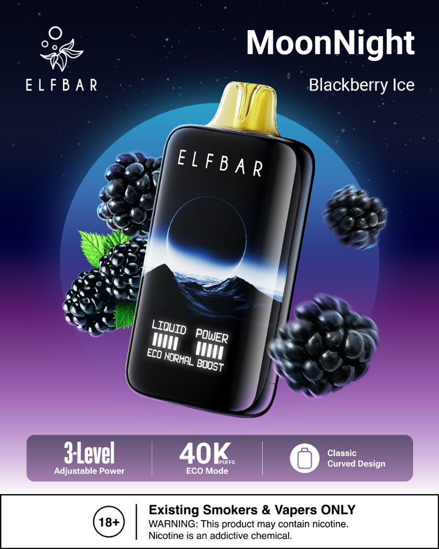 ELF BAR Moon Night 40000 Puffs Disposable Vape In Dubai