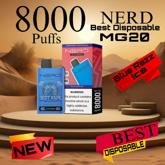 Nerd Slim 8000 Puffs 20MG Disposable Vape
