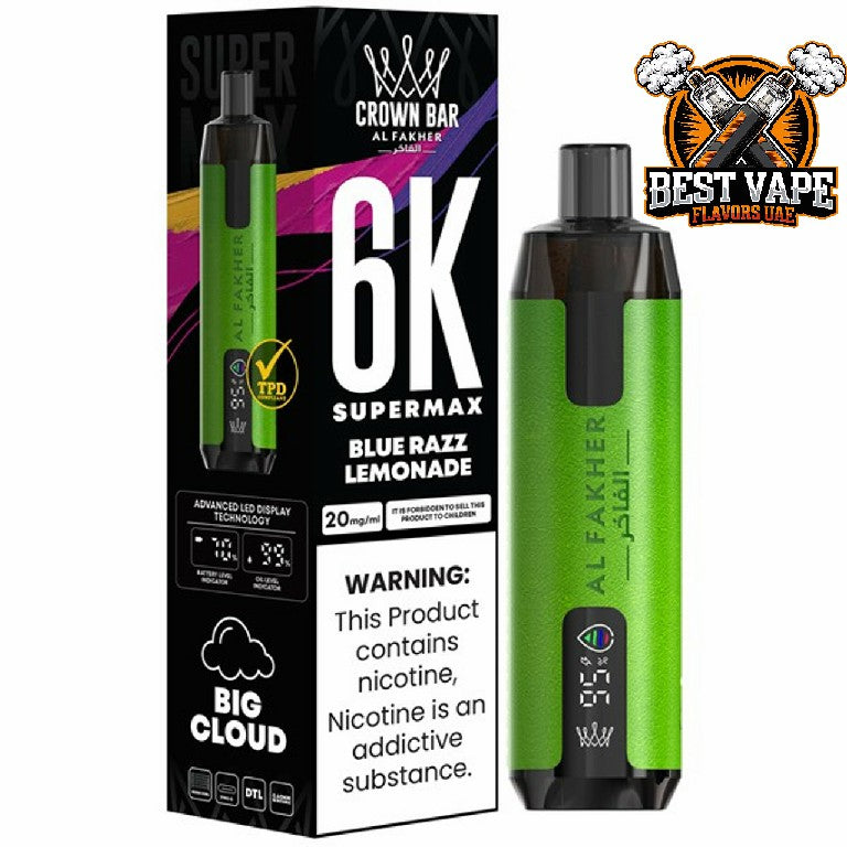 Al Fakher Supermax 6000 Puffs Disposable Vape In Dubai