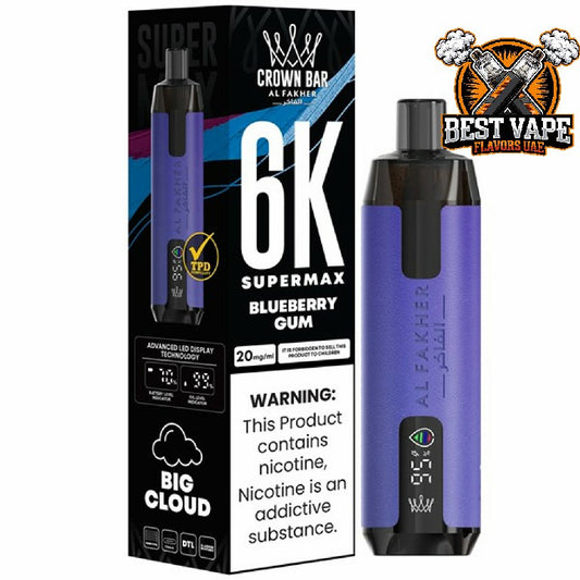Al Fakher Supermax 6000 Puffs Disposable Vape In Dubai