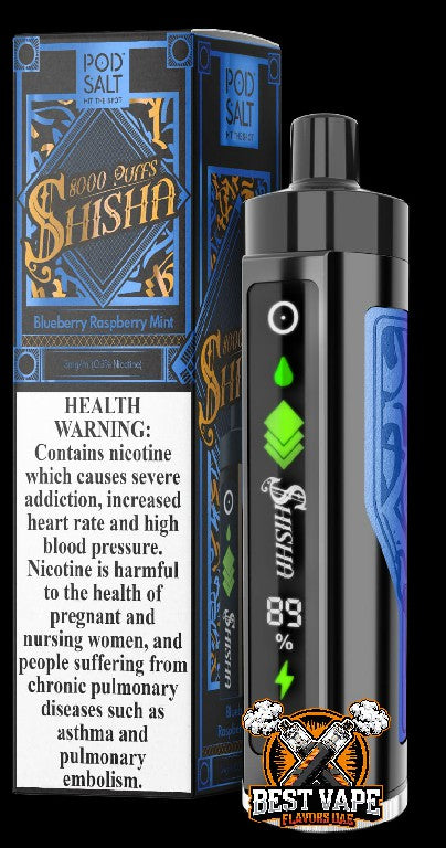 Pod Salt Shisha 8000 Puffs Disposable Vape In Dubai