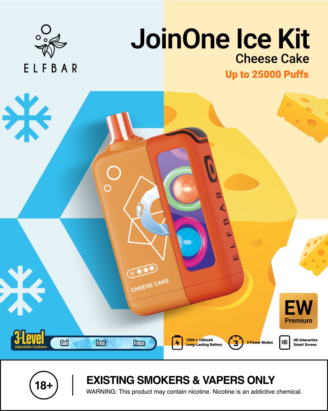 Elf Bar JoinOne Ice 25000 Puffs Disposable Vape in Dubai