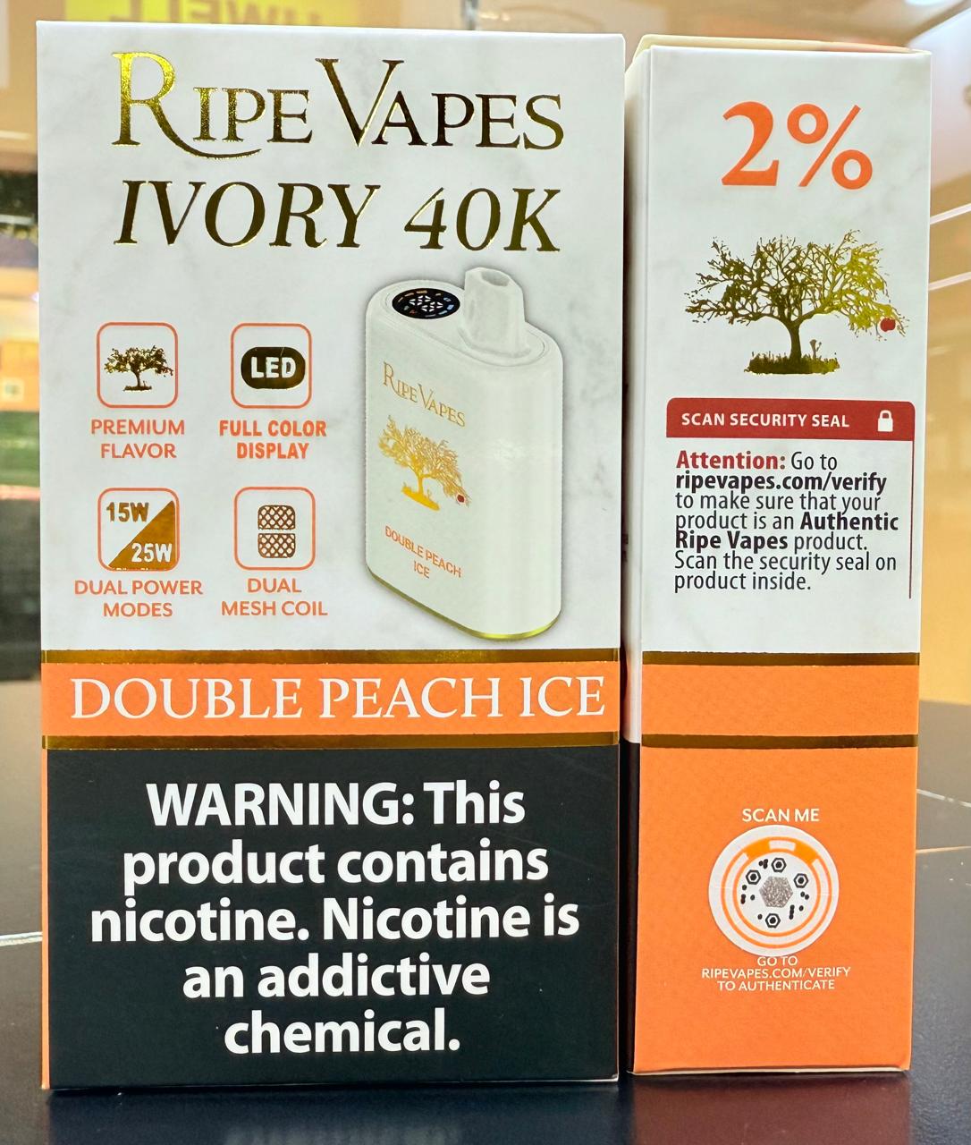 Ripe Vapes IVORY 40000 Puffs Premium Disposable Vape