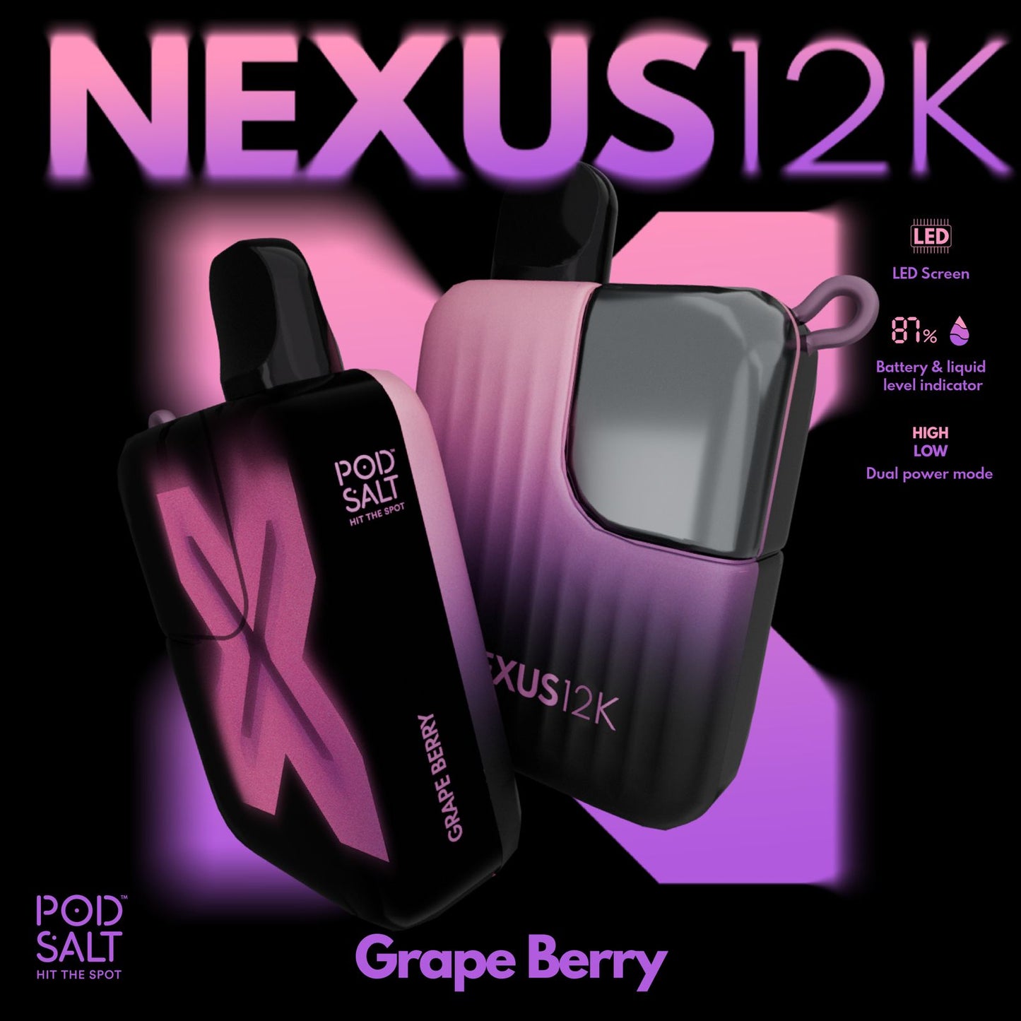 Pod Salt Nexus 12000 Puffs disposable vape in Dubai