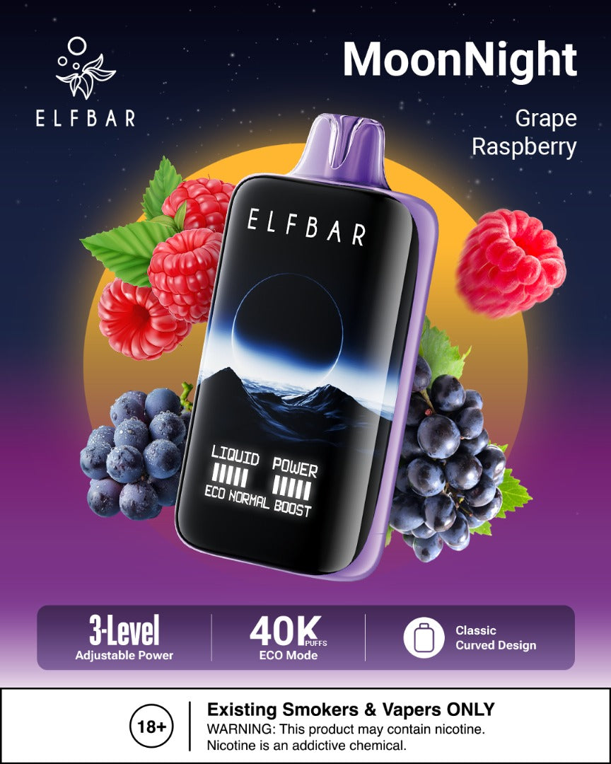 ELF BAR Moon Night 40000 Puffs Disposable Vape In Dubai