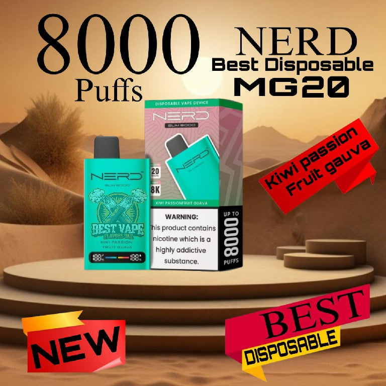 Nerd Slim 8000 Puffs 20MG Disposable Vape