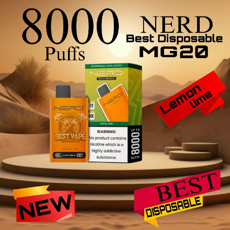 Nerd Slim 8000 Puffs 20MG Disposable Vape