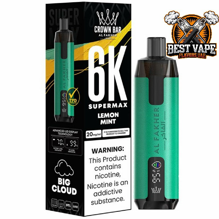 Al Fakher Supermax 6000 Puffs Disposable Vape In Dubai