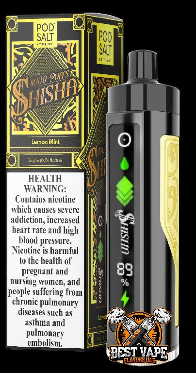 Pod Salt Shisha 8000 Puffs Disposable Vape In Dubai