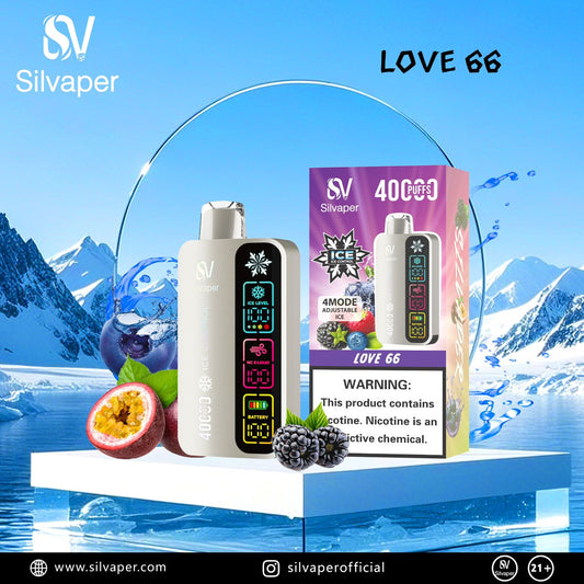 Silvaper 40,000 Puffs Adjustable Ice Disposable Vape