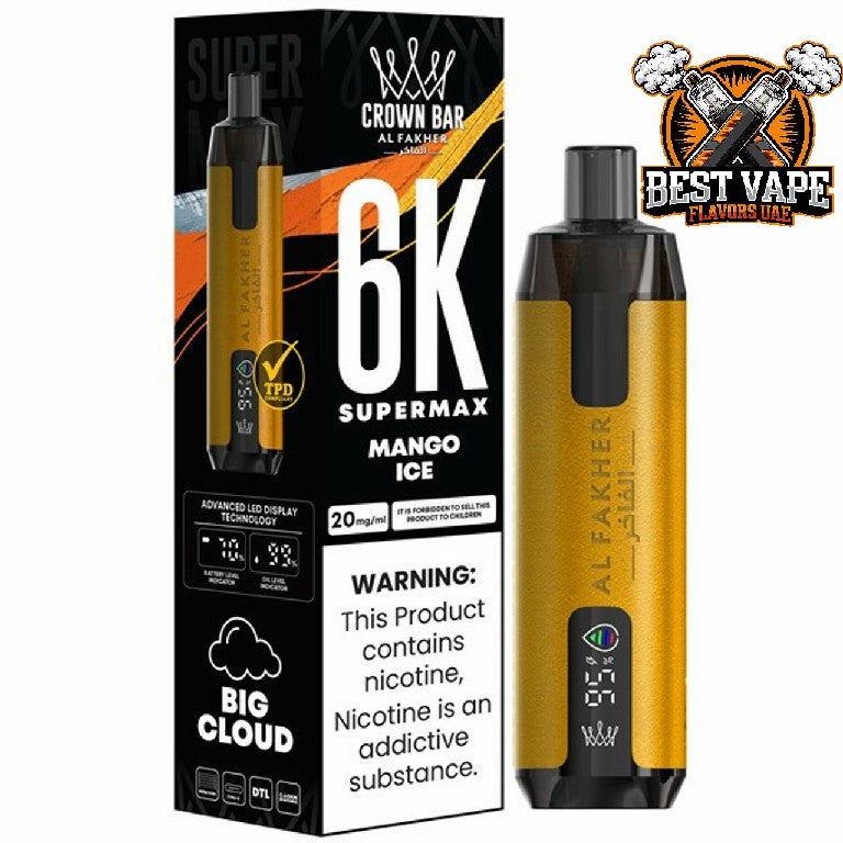Al Fakher Supermax 6000 Puffs Disposable Vape In Dubai