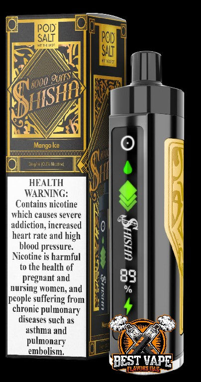 Pod Salt Shisha 8000 Puffs Disposable Vape In Dubai
