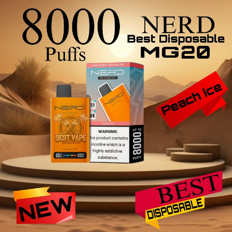Nerd Slim 8000 Puffs 20MG Disposable Vape