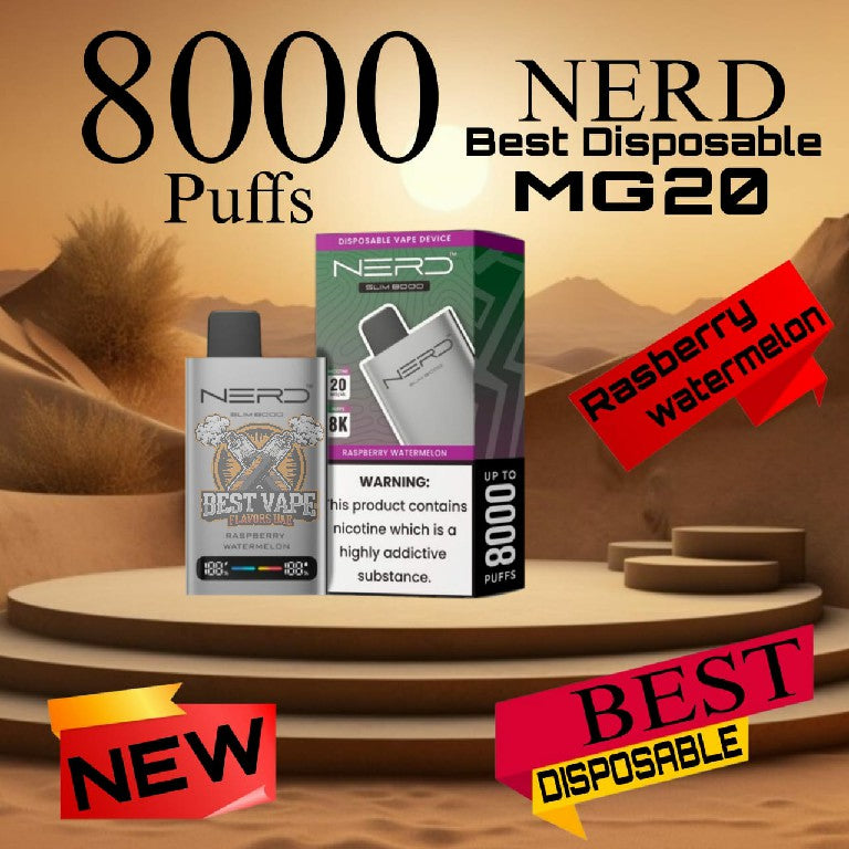 Nerd Slim 8000 Puffs 20MG Disposable Vape
