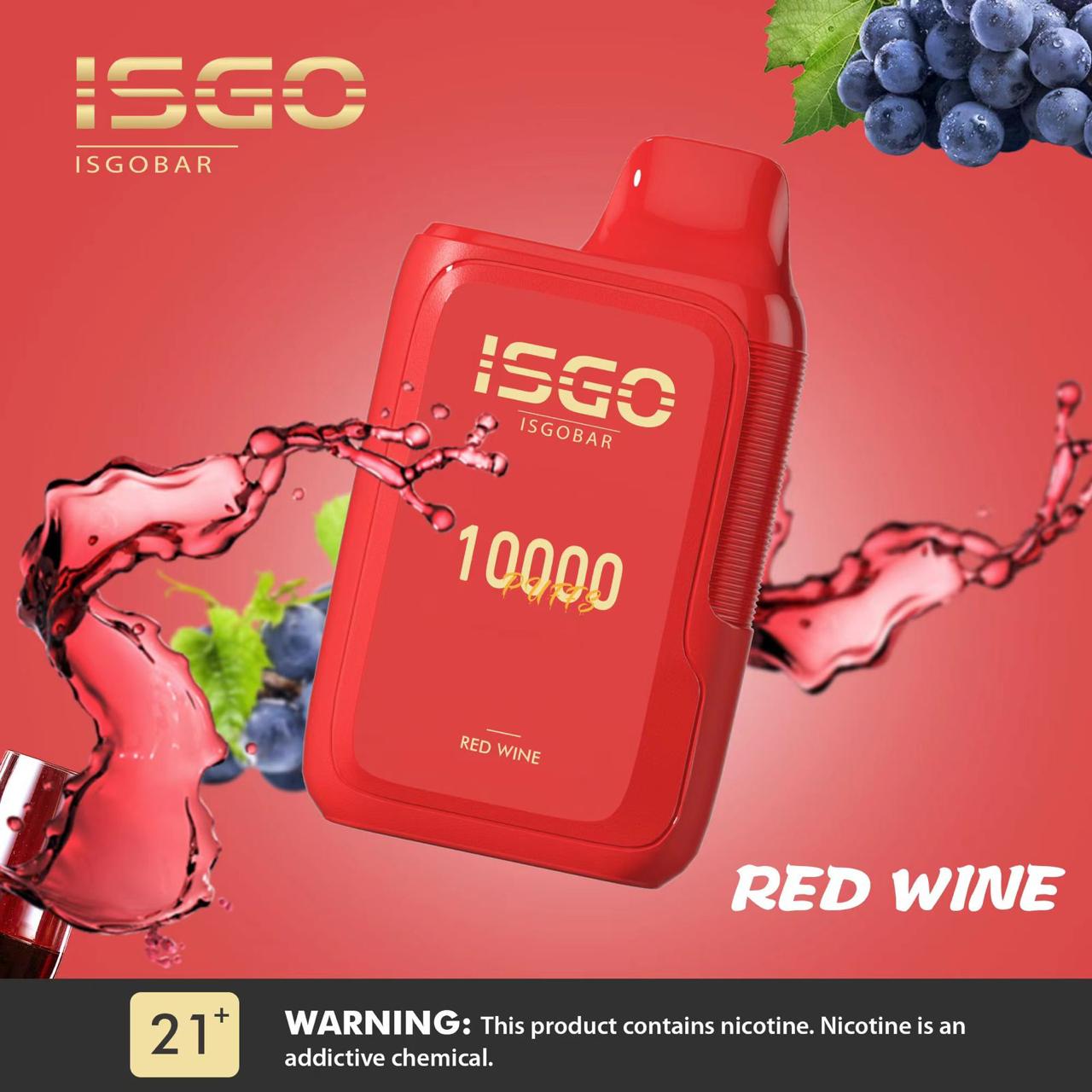 ISGO BAR 10000 Puffs Rechargeable Disposable Vape