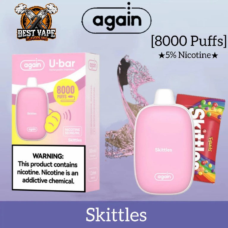 Again-U-Bar 8000 puffs Disposable Vape in Dubai,UAE