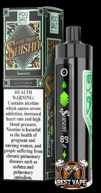 Pod Salt Shisha 8000 Puffs Disposable Vape In Dubai