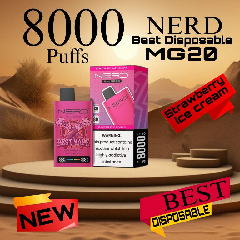 Nerd Slim 8000 Puffs 20MG Disposable Vape