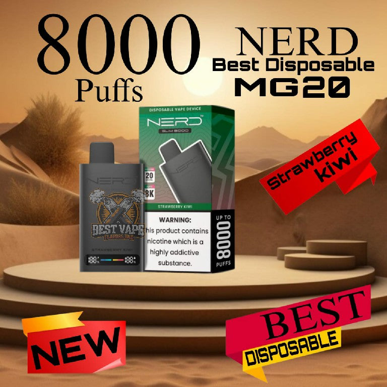 Nerd Slim 8000 Puffs 20MG Disposable Vape