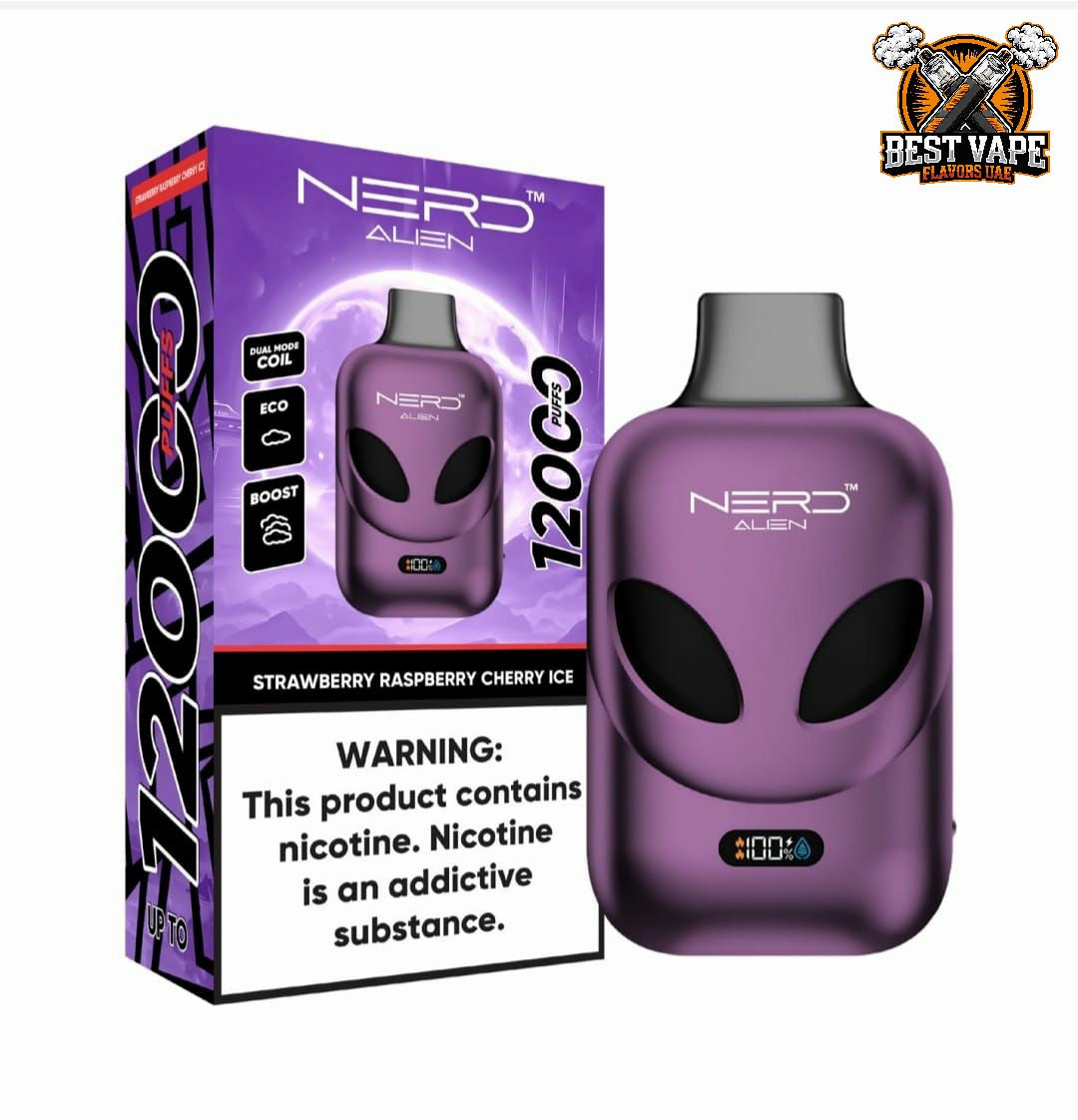 NERD Alien 12000 Puffs Disposable Vape in Dubai