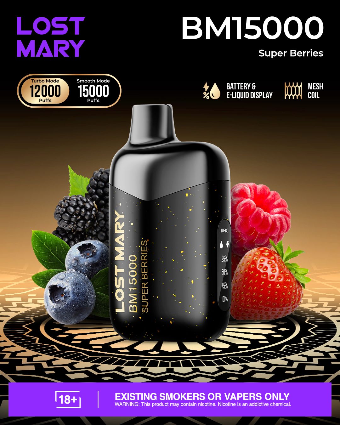 LOST MARY BM15000 Disposable Vape 15000 Puffs In Dubai
