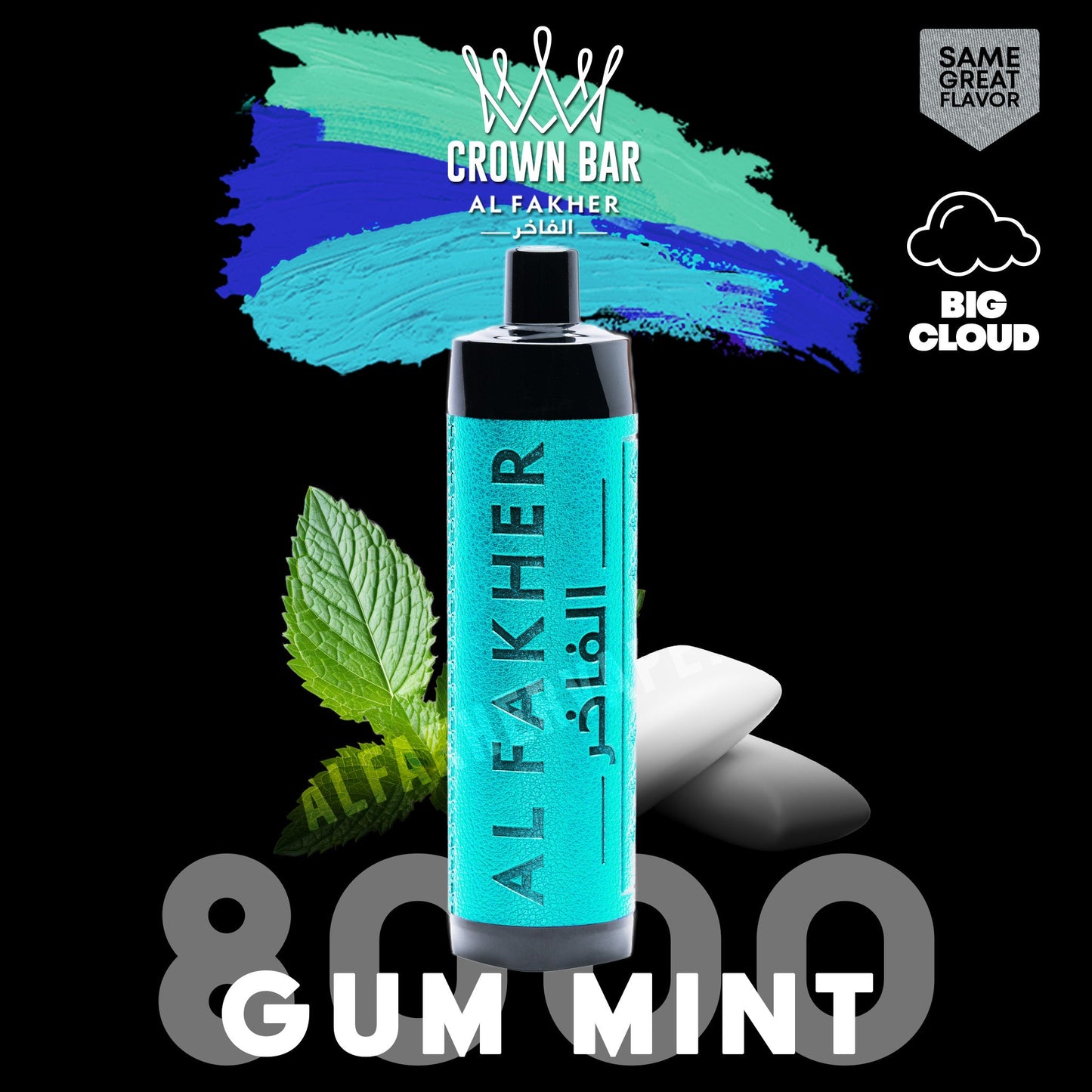 Al Fakher 8000 Puffs Crown Bar Disposable Vape Device in Dubai