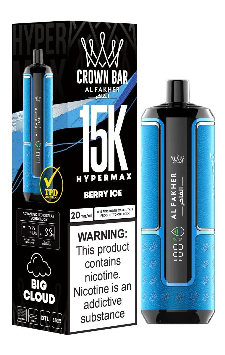 Al Fakher Crown Bar Hypermax 15000 Puffs in Dubai,UAE