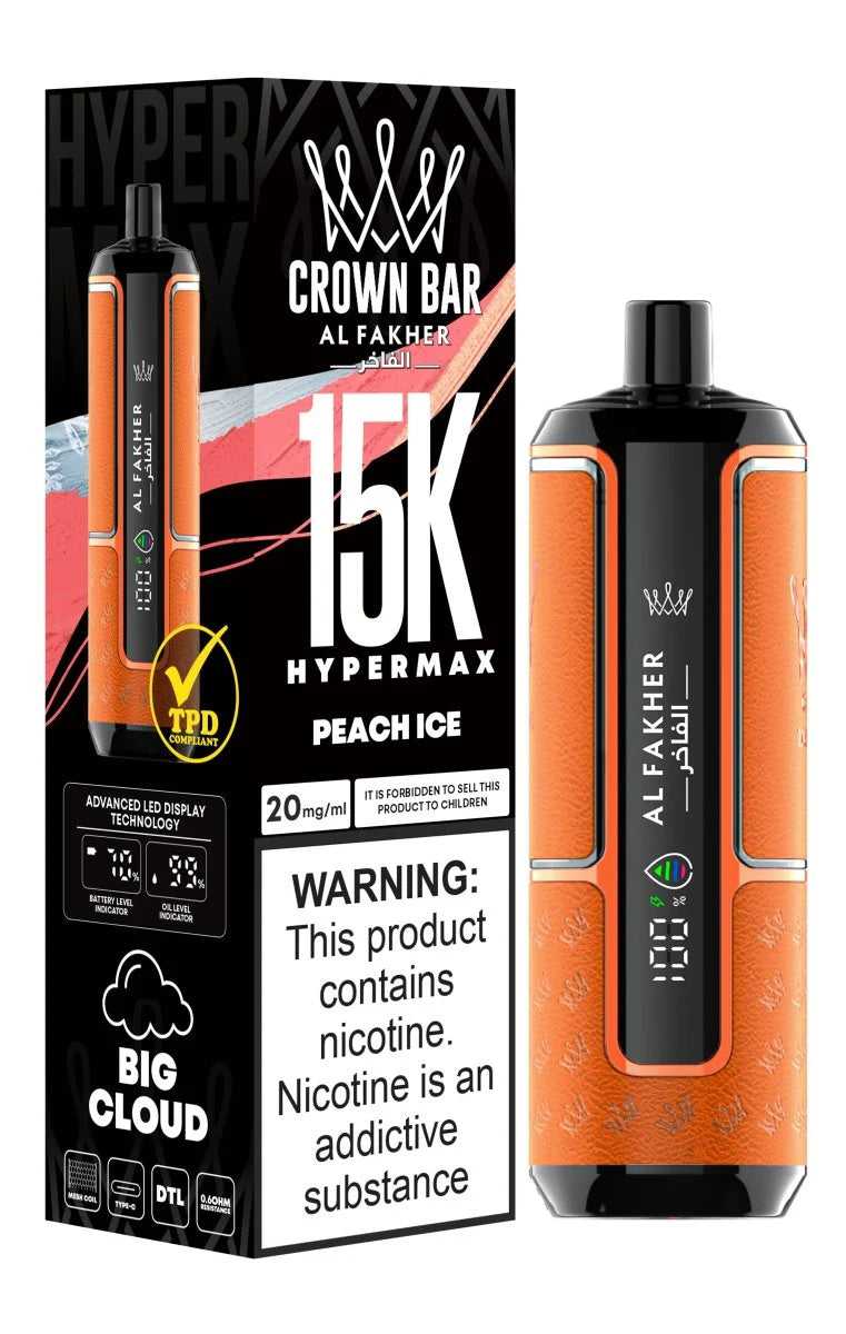 Al Fakher Crown Bar Hypermax 15000 Puffs in Dubai,UAE