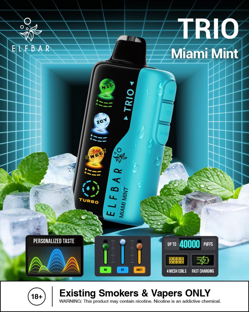 Elf Bar Trio 40000 Puffs Disposable Vape