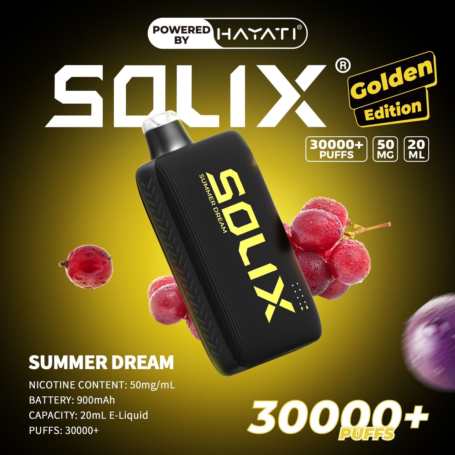Hayati Solix 30000 Puffs Disposable Vape in Dubai.