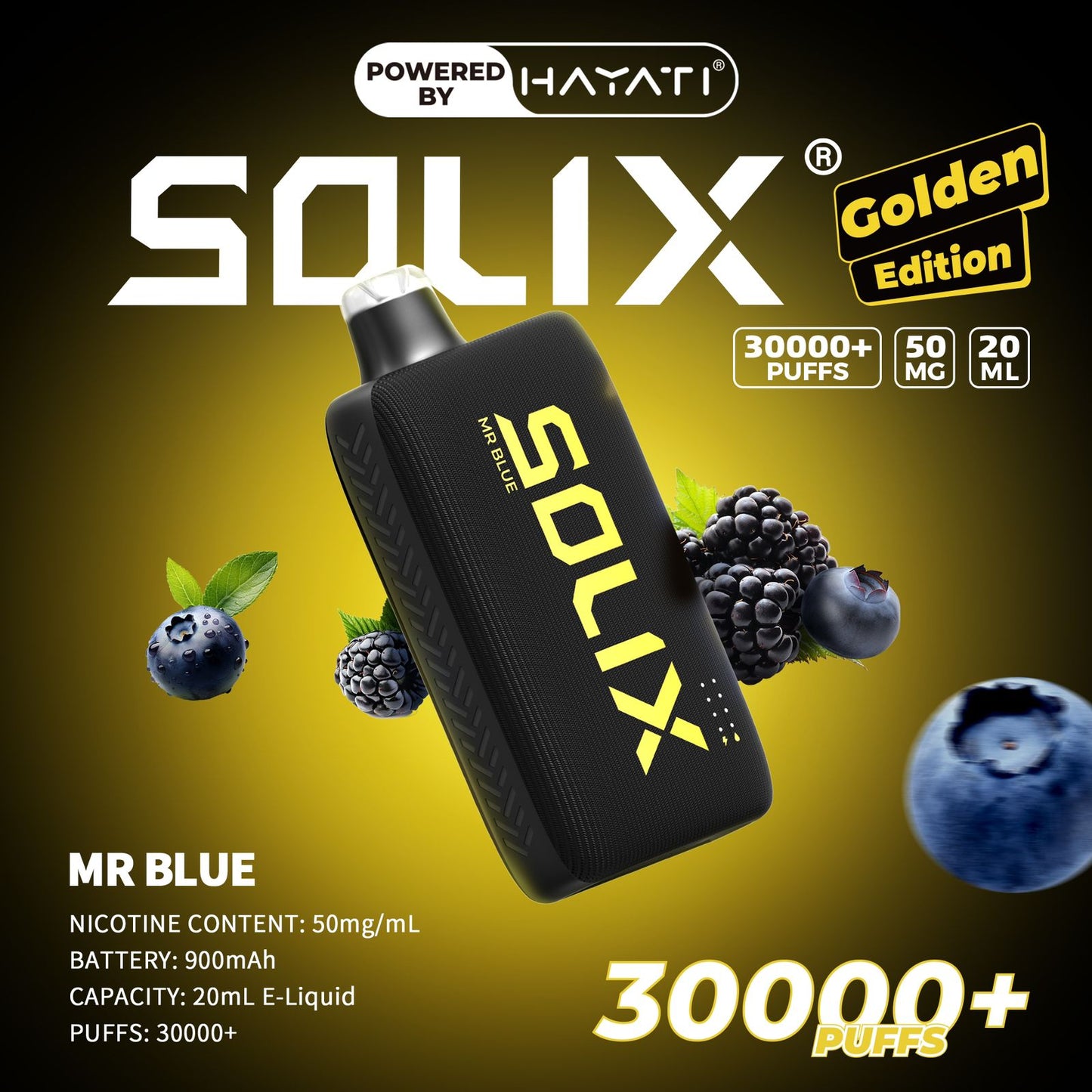 Hayati Solix 30000 Puffs Disposable Vape in Dubai.