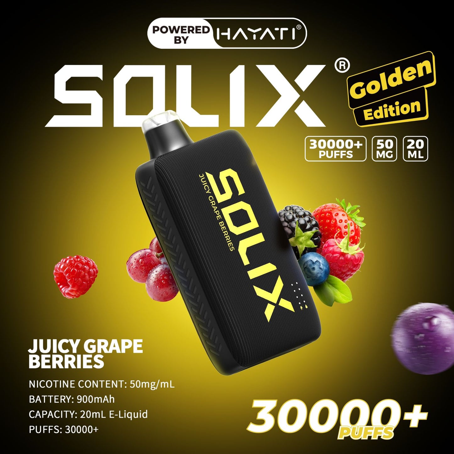 Hayati Solix 30000 Puffs Disposable Vape in Dubai.