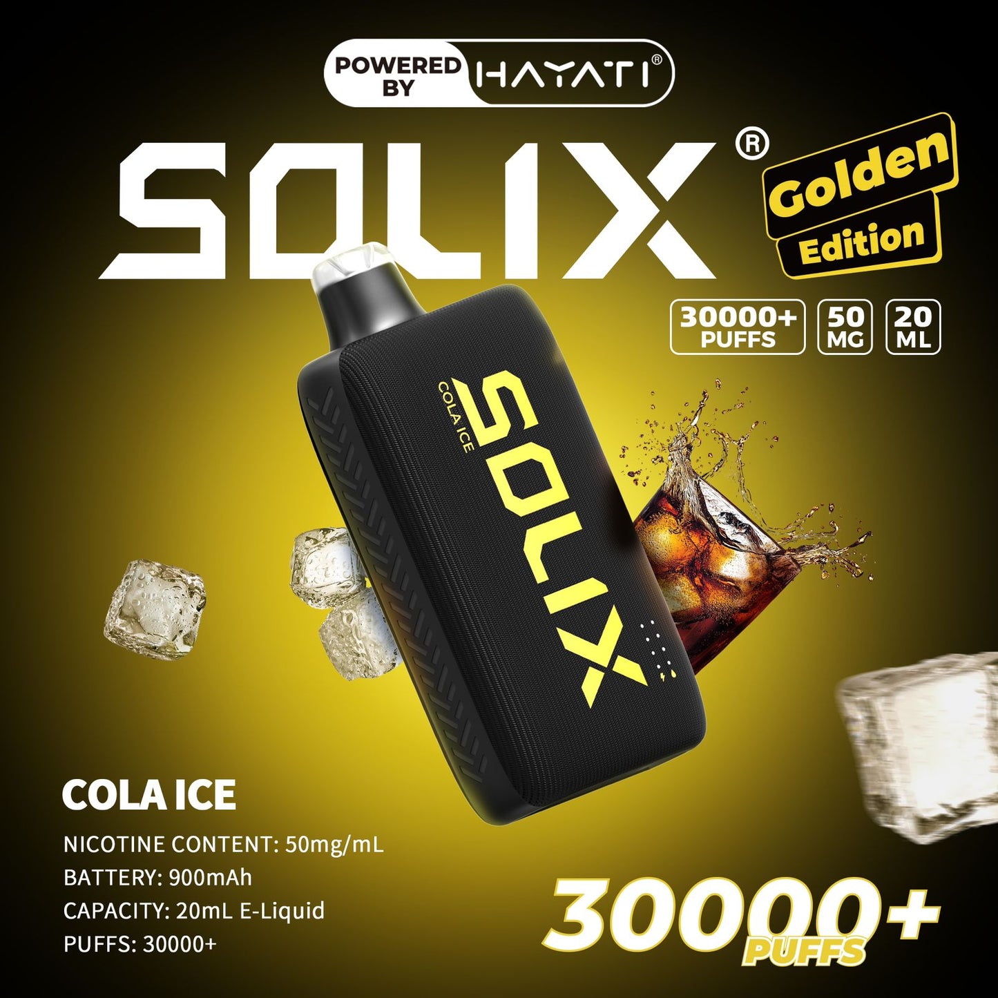 Hayati Solix 30000 Puffs Disposable Vape in Dubai.