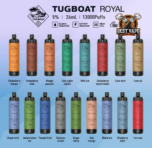 Tugboat Royal 13000 Puffs Disposable Vape In Dubai