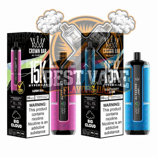 Al Fakher Crown Bar Hypermax 15000 Puffs in Dubai,UAE