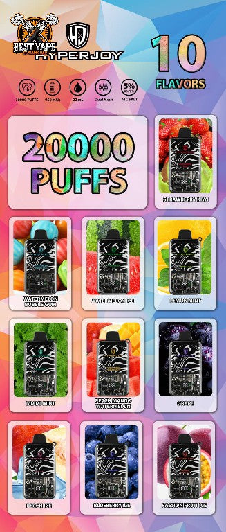 Hyperjoy 20000 Puffs Disposable Vape