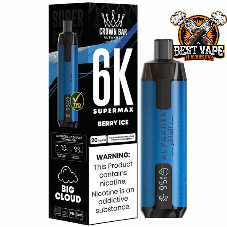Al Fakher Supermax 6000 Puffs Disposable Vape In Dubai