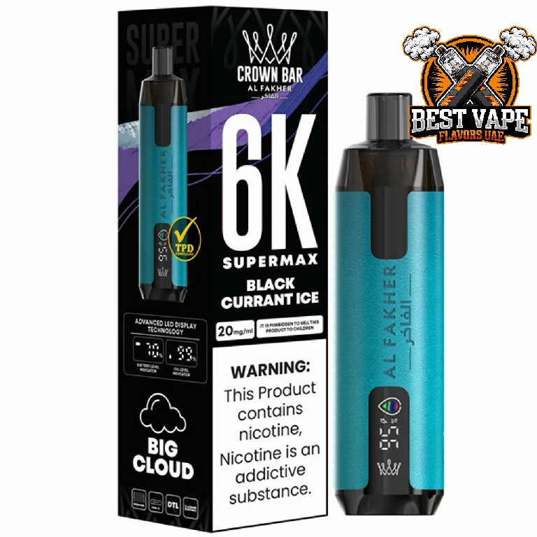 Al Fakher Supermax 6000 Puffs Disposable Vape In Dubai