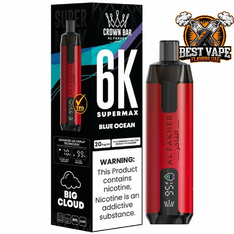 Al Fakher Supermax 6000 Puffs Disposable Vape In Dubai