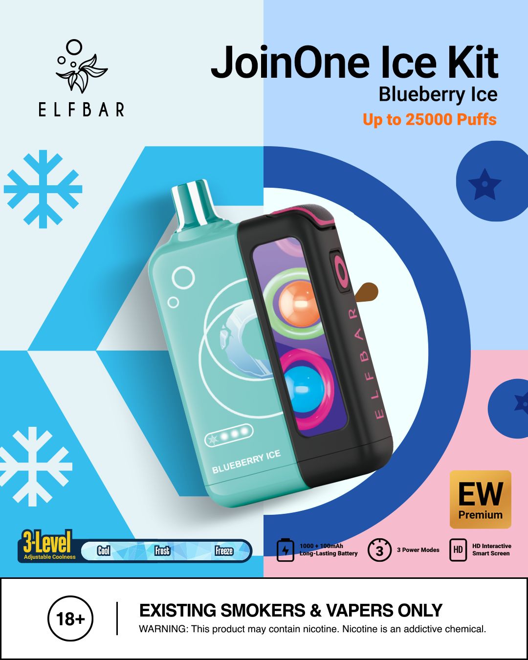 Elf Bar JoinOne Ice 25000 Puffs Disposable Vape in Dubai