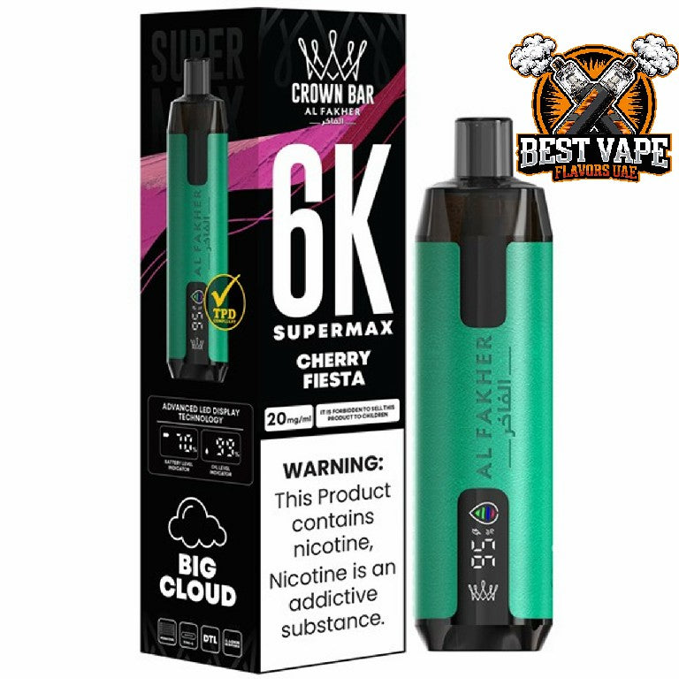 Al Fakher Supermax 6000 Puffs Disposable Vape In Dubai