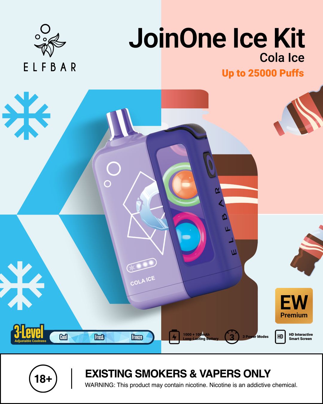 Elf Bar JoinOne Ice 25000 Puffs Disposable Vape in Dubai