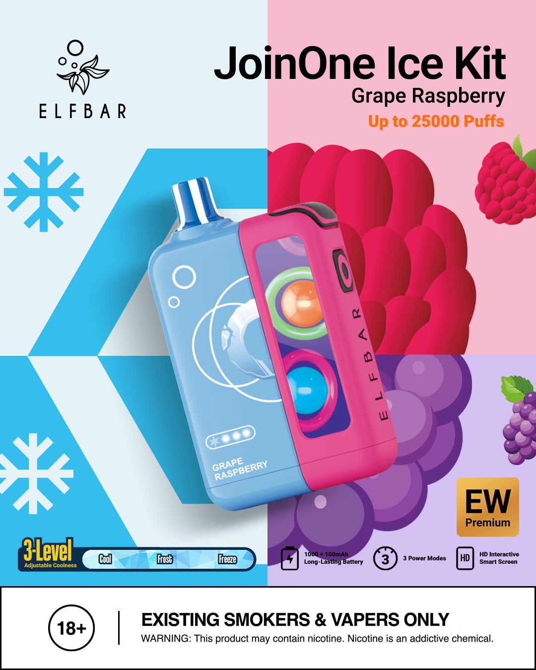 Elf Bar JoinOne Ice 25000 Puffs Disposable Vape in Dubai