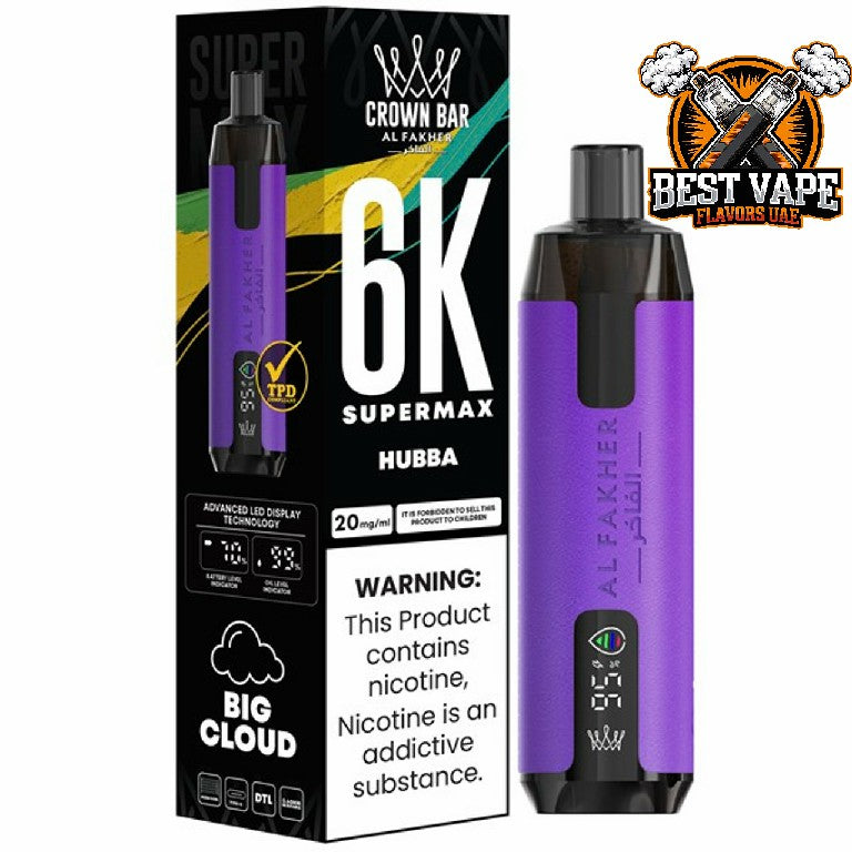 Al Fakher Supermax 6000 Puffs Disposable Vape In Dubai