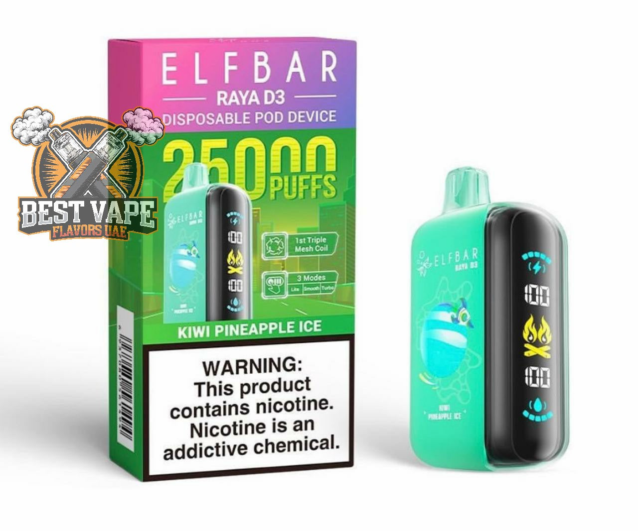 ELF BAR RAYA D3 - 25000 Puffs Disposable Vape in Dubai