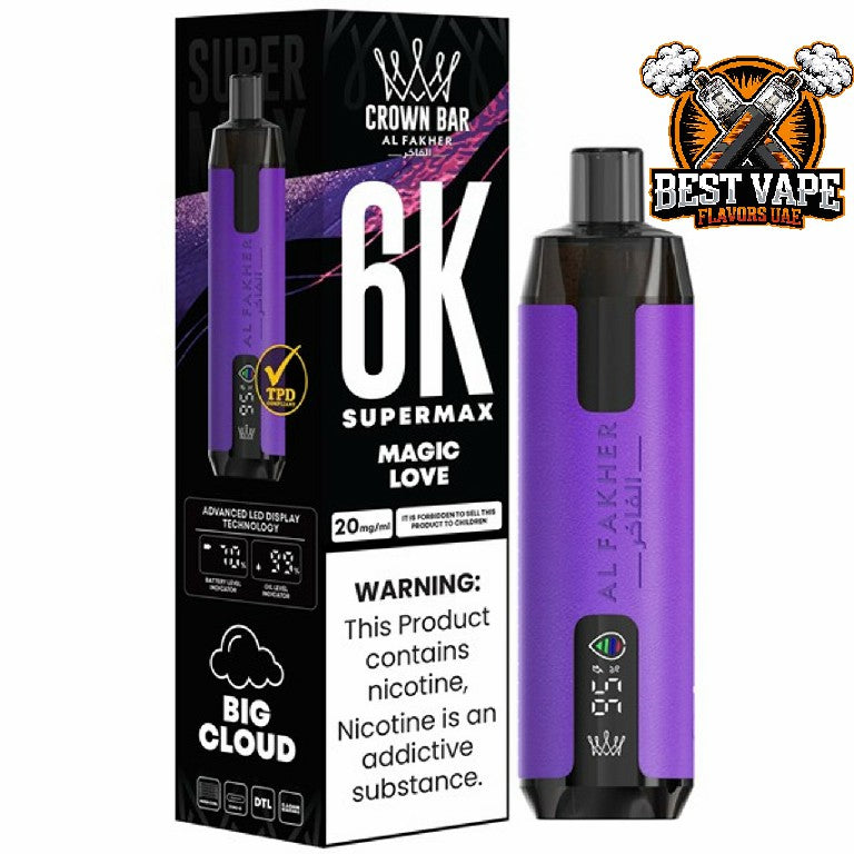 Al Fakher Supermax 6000 Puffs Disposable Vape In Dubai